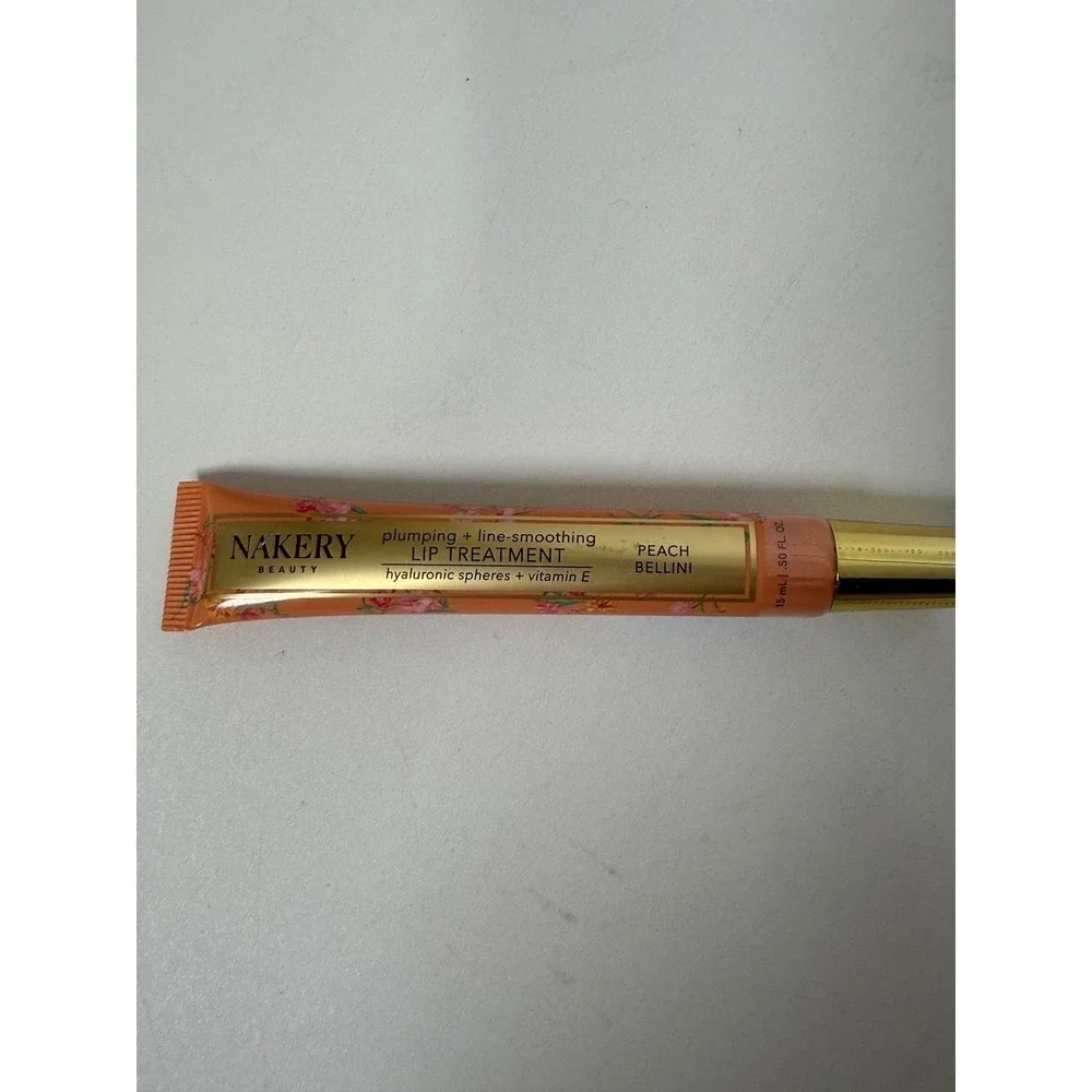 Nakery Beauty Plumping Line-Smoothing Lip Treatment‎ Peach Bellini 15ml 0.5oz